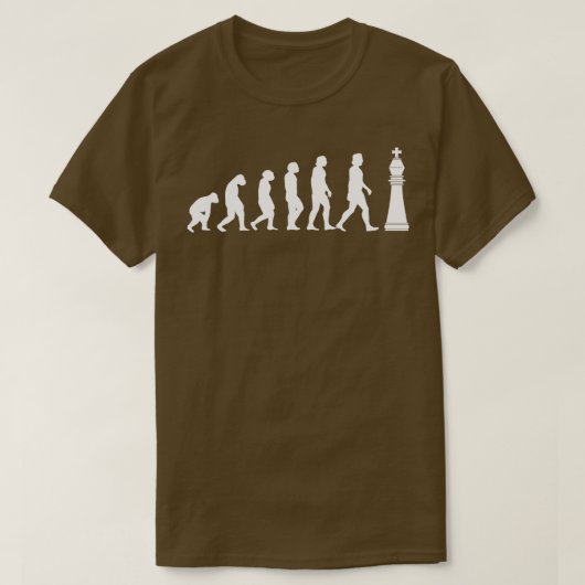 T-shirt Évolution des échecs Jouer aux échecs 2 (Design devant)