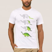 T-shirt évolution des éléphants aux dinosaures (Devant)