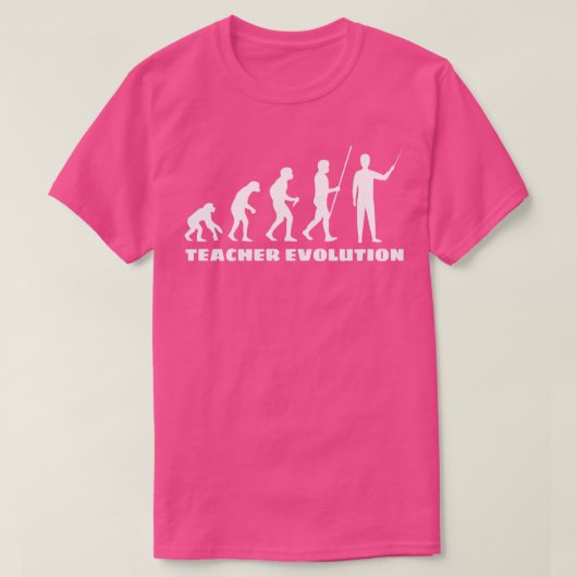 T-shirt Évolution des enseignants (Design devant)