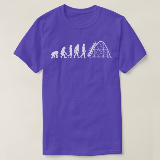 T-shirt Évolution des montagnes russes (Design devant)