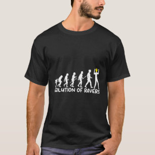 T-shirt Evolution Des Ravers 90'S Rave Edm House Techno Sm