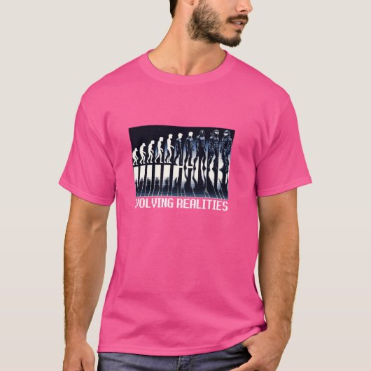 T-shirt Évolution des réalités Virtual Reality Développeur (Devant)