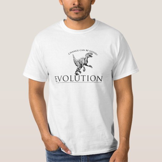 T-shirt Evolution Dinosaure T Rex (Devant)