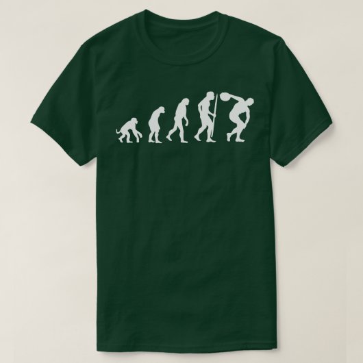 T-shirt Evolution discus lancer Discobolus discus lanceur (Design devant)