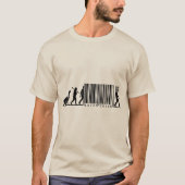 T-shirt Évolution drôle de l'homme (Devant)