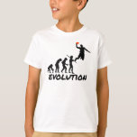 T-shirt Évolution du basket-ball<br><div class="desc">L'évolution des humains culmine par un joueur de basket ! Slam dunk drôle cadeau pour votre joueur de basket préféré!</div>