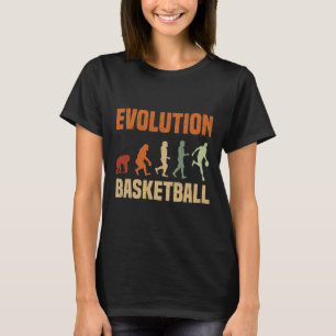 T-shirt Évolution Du Basket-Ball Du Singe Aux Hommes Bball