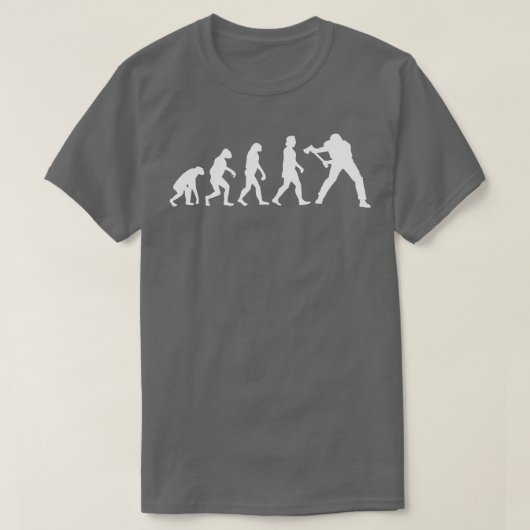 T-shirt Évolution du bûcheron (Design devant)
