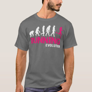 T-shirt Evolution du cadeau de Runls Girls Runners