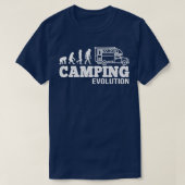 T-shirt Evolution du Camping I Funny Camper cadeau (Design devant)