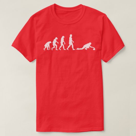 T-shirt Évolution du curling (Design devant)