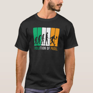 T-shirt Evolution Du Design De Tennis Padel Pour Le Joueur