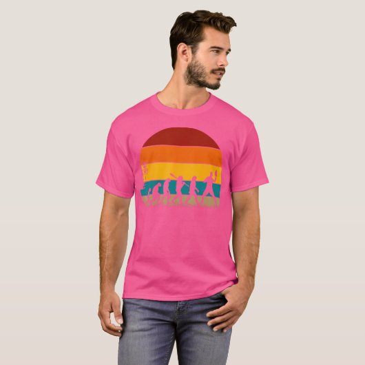 T-shirt Évolution du disque (Devant entier)