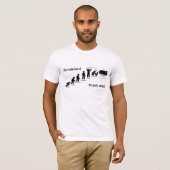 T-shirt Évolution du fêtard (Devant entier)