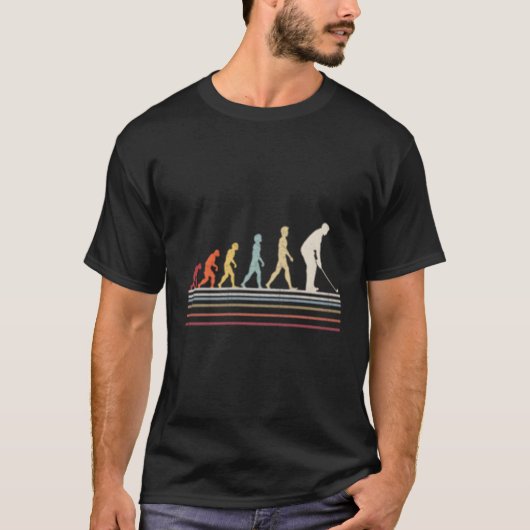 T-shirt Évolution Du Golf Du Sport (Devant)