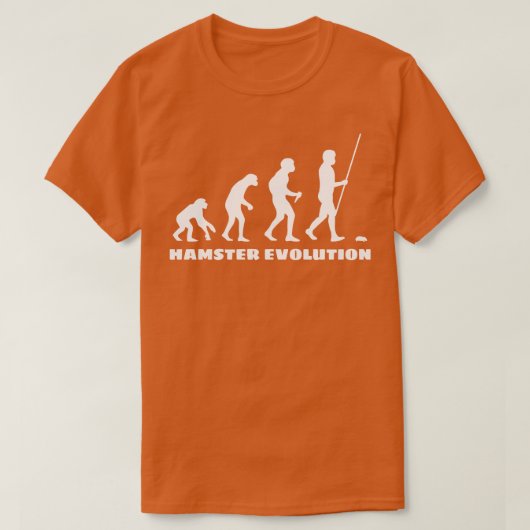 T-shirt Évolution du hamster (Design devant)