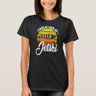 T-shirt Evolution Du Jet Ski Rétro Water Sport Club Skin