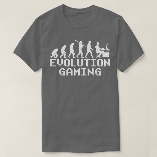 T-shirt Evolution Du Jeu Vidéo Drôle Joueur Nerd (Design devant)
