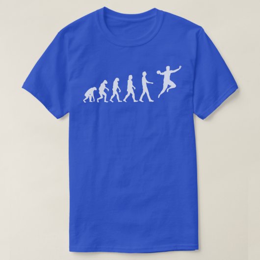 T-shirt Évolution du joueur de handball (Design devant)