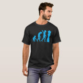 T-shirt Évolution du joueur d'échecs échiquier jeu d'échec (Devant entier)