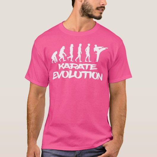 T-shirt Évolution du karaté (Devant)