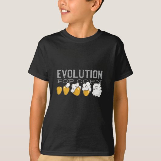 T-shirt Évolution du maïs pop (Devant)