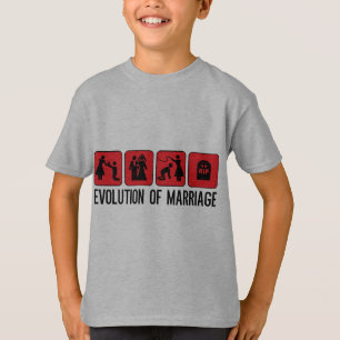 T-shirt Évolution du mariage
