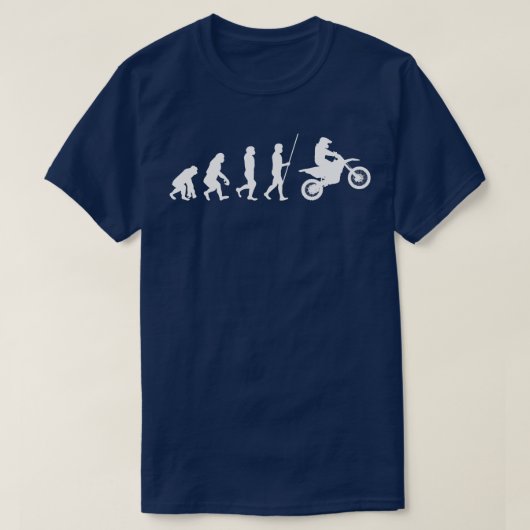 T-shirt Évolution du motocross (Design devant)