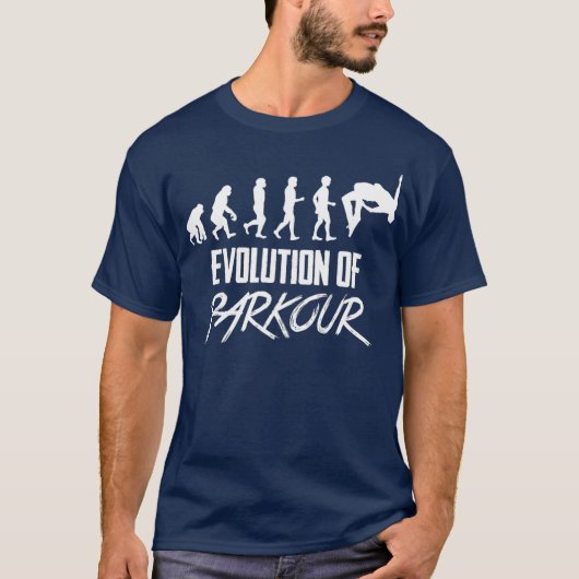 T-shirt Évolution du Parkour (Devant)