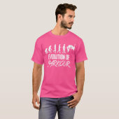 T-shirt Évolution du Parkour Féminin (Devant entier)