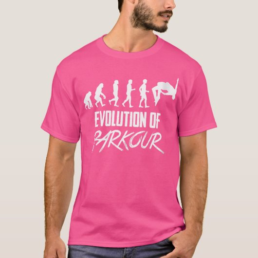 T-shirt Évolution du Parkour Féminin (Devant)