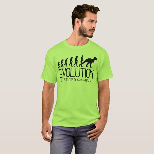 T-SHIRT ÉVOLUTION DU PARTI RÉPUBLICAIN (Devant entier)