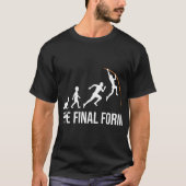 T-shirt Évolution du perchiste drôle - Forme finale (Devant)