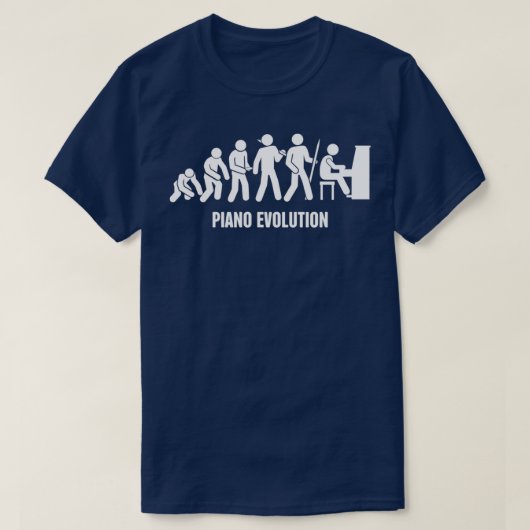 T-shirt Évolution Du Piano Player (Design devant)
