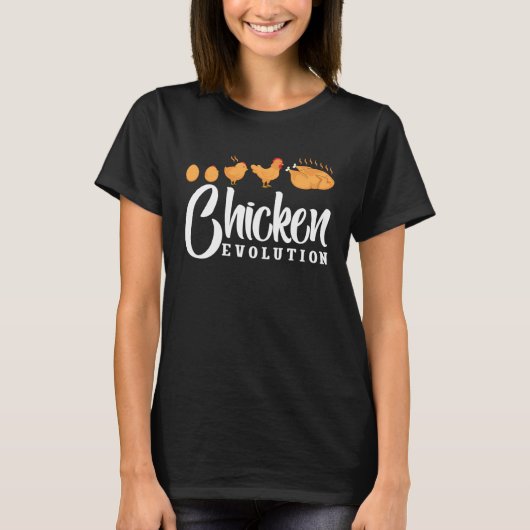 T-shirt Évolution du poulet (Devant)