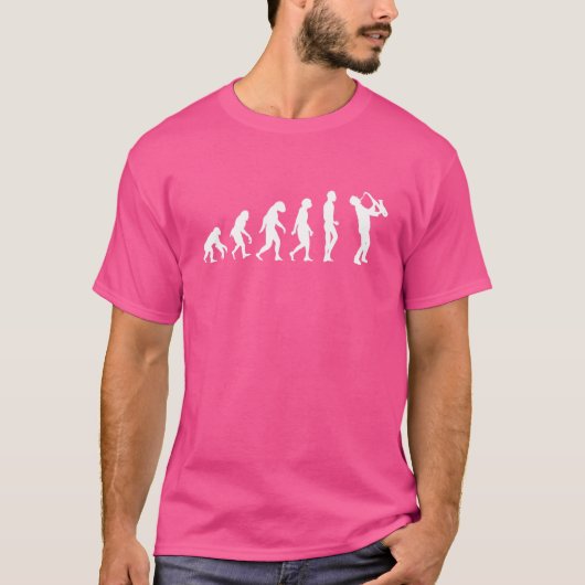 T-shirt Évolution du saxophone Musique cool Orchestre clas (Devant)