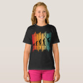 T-shirt Évolution du skateur de skateboard (Devant entier)