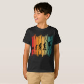 T-shirt Évolution du skateur de skateboard (Devant entier)