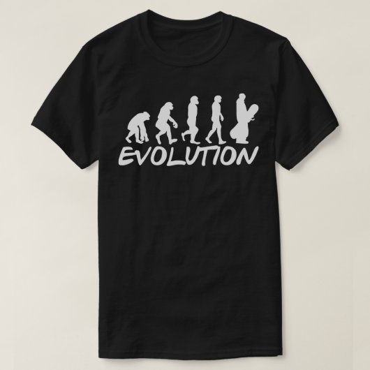 T-shirt Évolution du snowboard Snowboard (Design devant)
