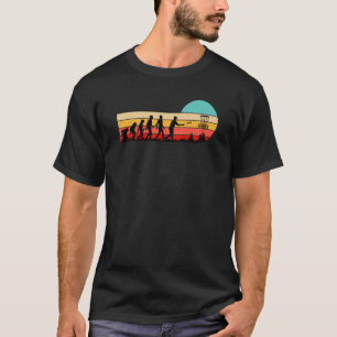 T-shirt Évolution du sport de golf sur disque pour la fête