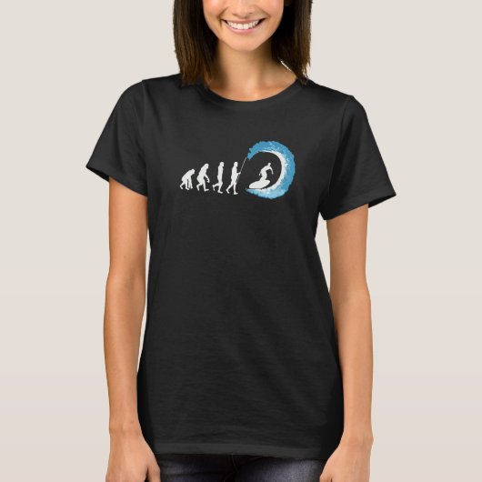 T-shirt Évolution Du Surf Amour Au Surf (Devant)