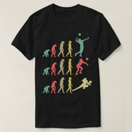 T-shirt Évolution du volley-ball 7 (Design devant)