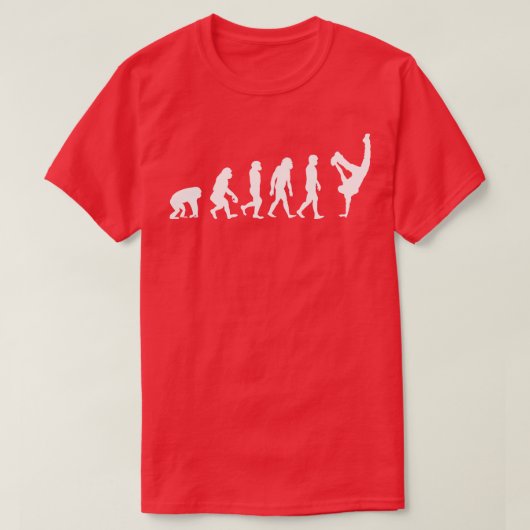 T-shirt Évolution d'un cadeau de danseur de breakdance Drô (Design devant)