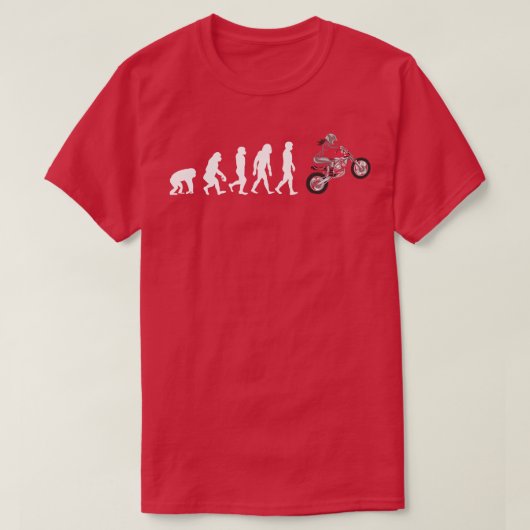 T-shirt Évolution d'une fille de motocross (Design devant)