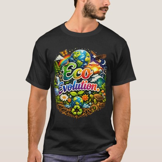T-shirt "Évolution Écologique." (Devant)