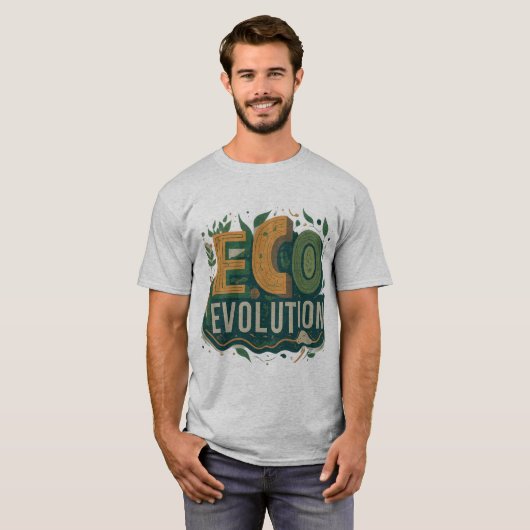 T-shirt Évolution écologique (Devant entier)