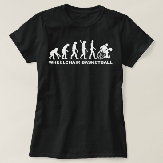 T-shirt Evolution en fauteuil roulant (Design devant)