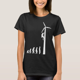 T-shirt Evolution éolienne Turbine énergie éolienne