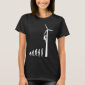 T-shirt Evolution éolienne Turbine énergie éolienne (Devant)
