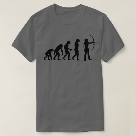 T-shirt Evolution femmes archer tir à l'arc  (Design devant)